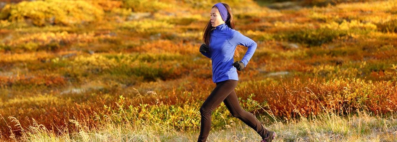 Women running in the outdoors