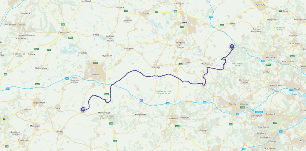 Race to the Stones route