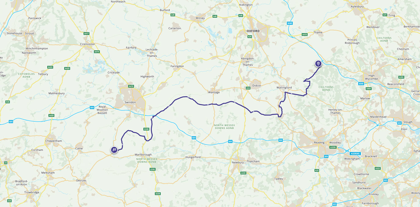Race to the Stones route